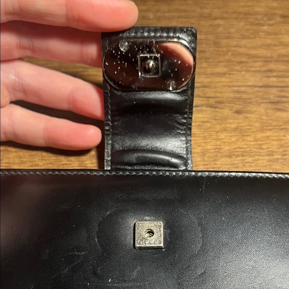 Gucci Black Leather Agenda with Silver Logo Closure - Picture 6 of 10